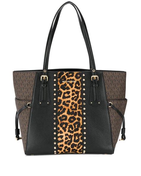 michael kors leopard purse macys|Michael Kors animal print purse.